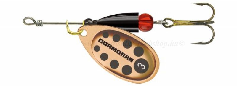 Cormoran bullet körforgó villantó copper/black dots 1