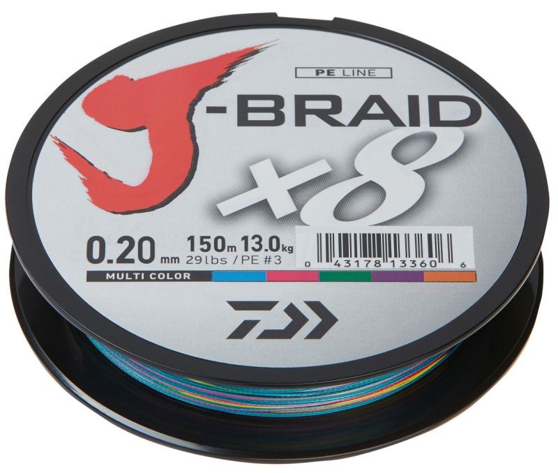 DAIWA J-BRAID X8 0,42MM-300M MULTI COLOR FONOTT ZSINÓROK