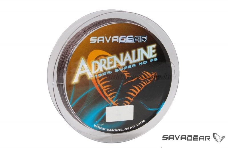 SavageGear Adrenaline HD Fonott Szürke Pergető Zsinór-0,40mm-32kg-120m FONOTT ZSINÓROK