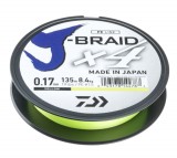 DAIWA J-BRAID X4E 0,07MM-135M SÁRGA FONOTT ZSINÓROK