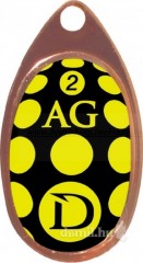 DRAGON AGLIA CLASSIC sárga - fekete / bronz nr 3 körforgó villantó VILLANTÓK
